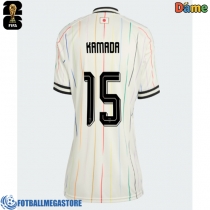Fotballdrakt Dame Japan Daichi Kamada #15 Bortedrakt VM 2026 Kortermet